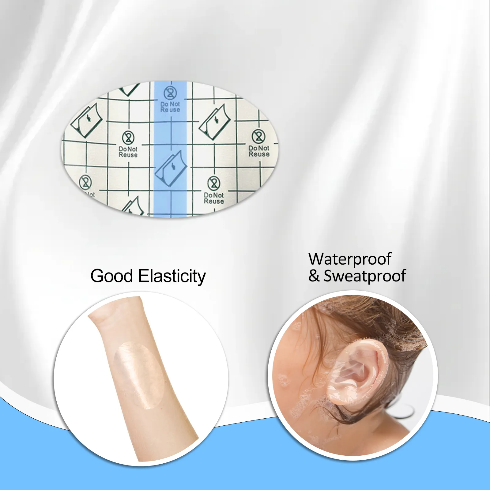 Transparent Baby Waterproof Ear Stickers