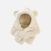 Winter Baby Hat Scarf One-Piece Soft Kids Cap for Girls Boys