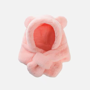 Winter Baby Hat Scarf One-Piece Soft Kids Cap for Girls Boys